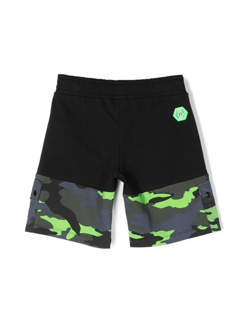 Bermuda bambino con stampa camouflage PHILIPP PLEIN | 2UQ00FLDA1260100